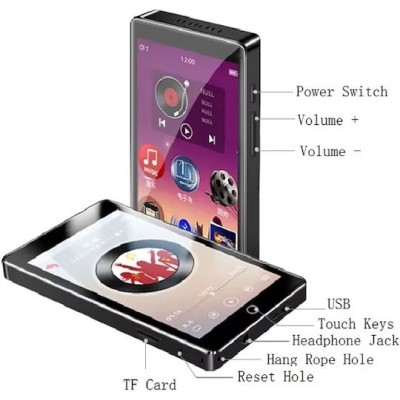 Ruizu H1 MP3 Player (32GB) Black	